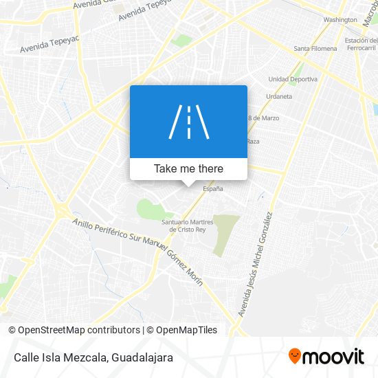 Mapa de Calle Isla Mezcala