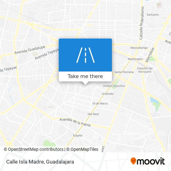 Mapa de Calle Isla Madre