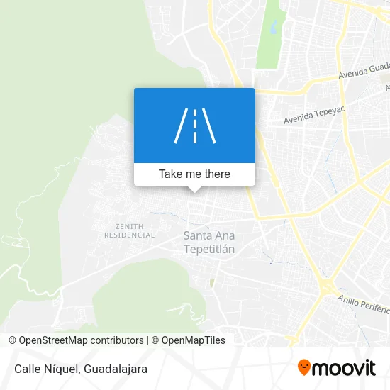 Mapa de Calle Níquel