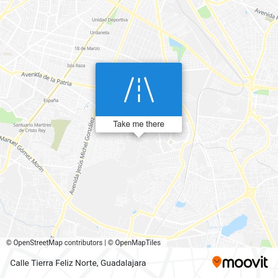 Calle Tierra Feliz Norte map
