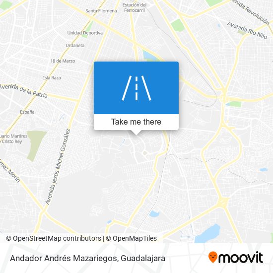 Andador Andrés Mazariegos map