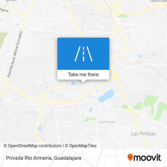 Privada Río Armería map