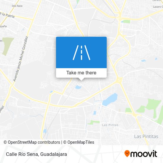 Mapa de Calle Río Sena