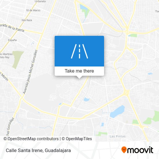 Mapa de Calle Santa Irene