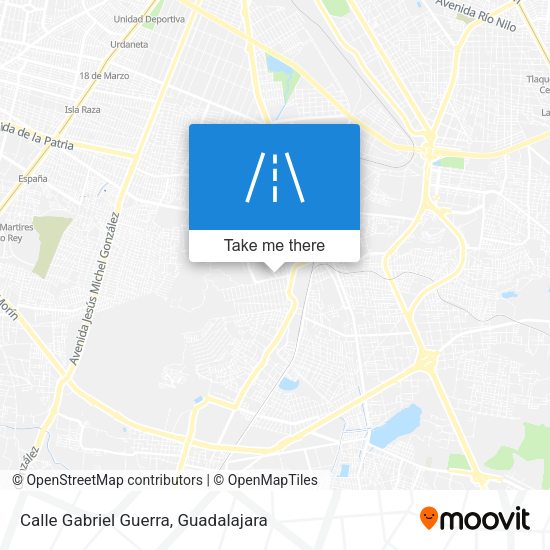 Mapa de Calle Gabriel Guerra