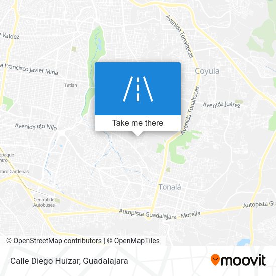 Mapa de Calle Diego Huízar