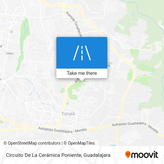 Mapa de Circuito De La Cerámica Poniente