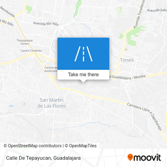 Mapa de Calle De Tepayucan