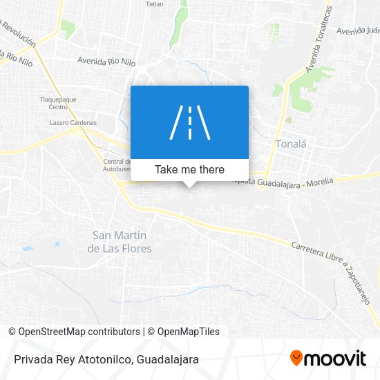 Mapa de Privada Rey Atotonilco