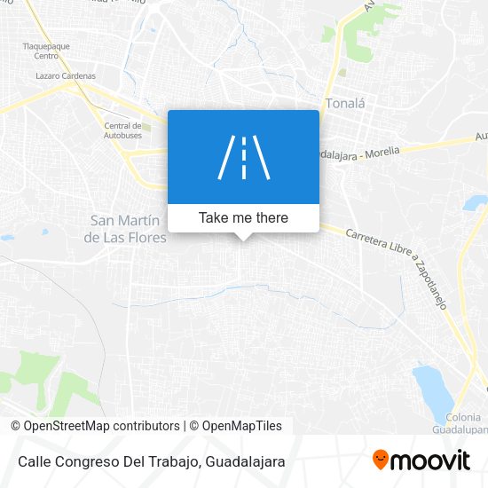 Mapa de Calle Congreso Del Trabajo