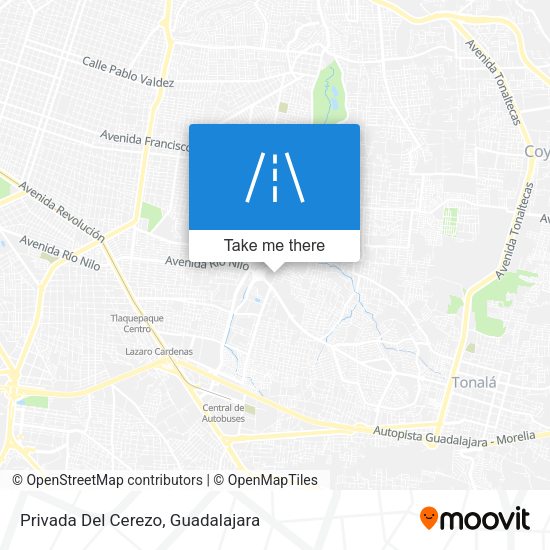 Privada Del Cerezo map