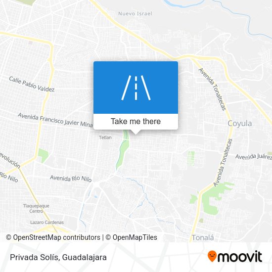Privada Solís map