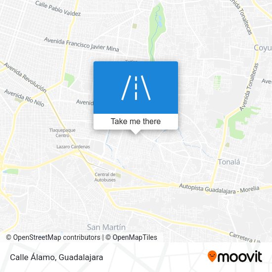 Mapa de Calle Álamo