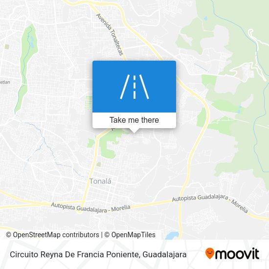 Mapa de Circuito Reyna De Francia Poniente