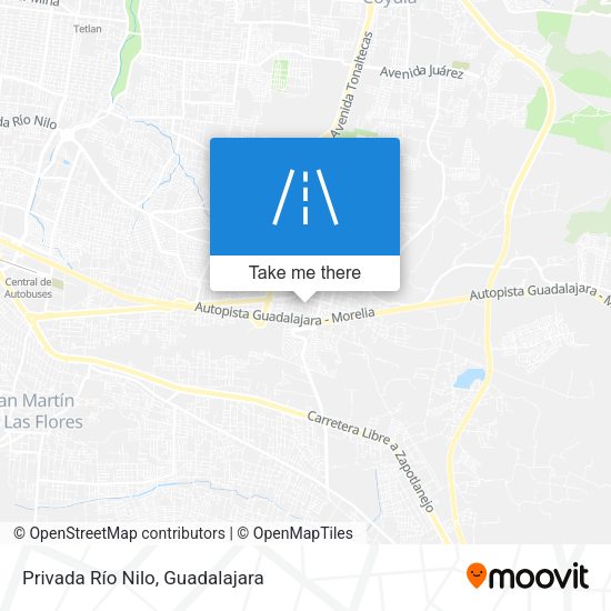 Privada Río Nilo map