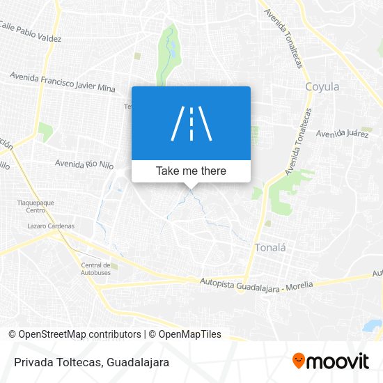 Privada Toltecas map