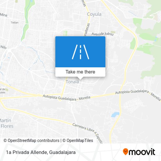 1a Privada Allende map