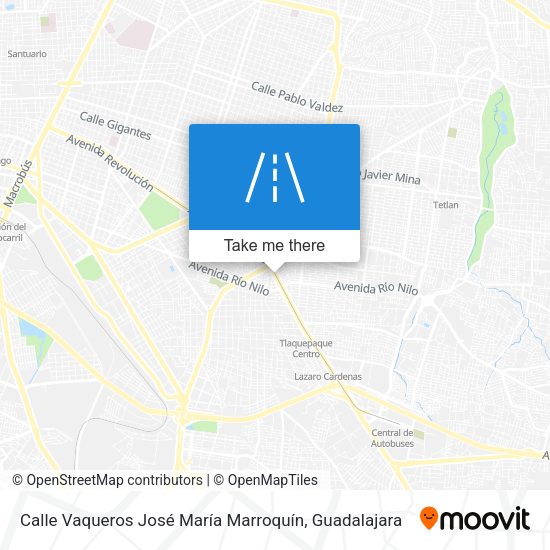 Mapa de Calle Vaqueros José María Marroquín