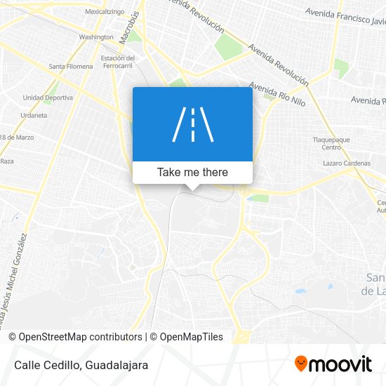 Mapa de Calle Cedillo