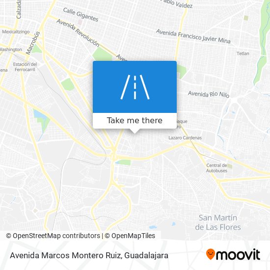 Mapa de Avenida Marcos Montero Ruiz