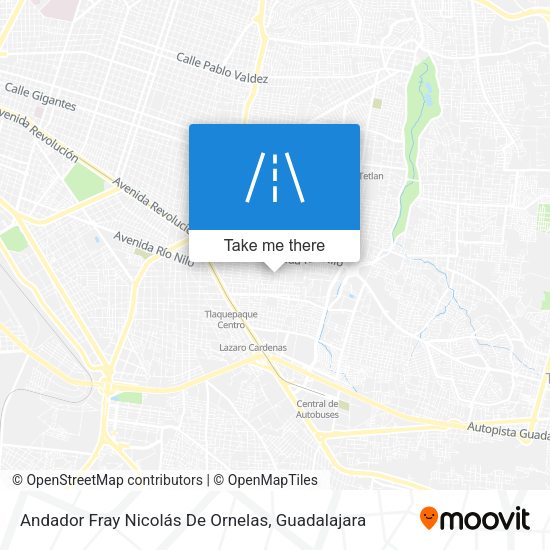 Andador Fray Nicolás De Ornelas map