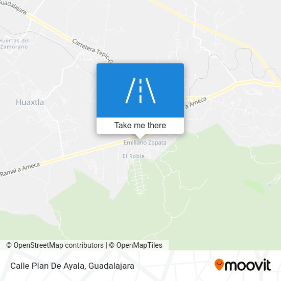 Calle Plan De Ayala map