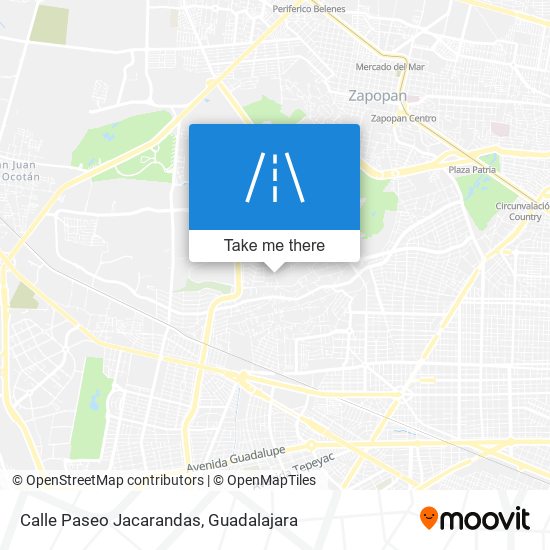 Mapa de Calle Paseo Jacarandas