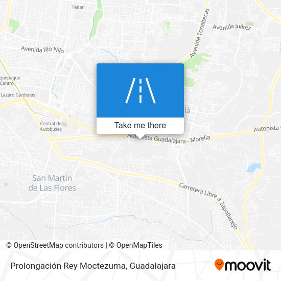 Mapa de Prolongación Rey Moctezuma