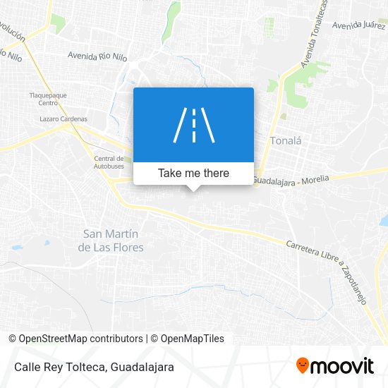 Calle Rey Tolteca map