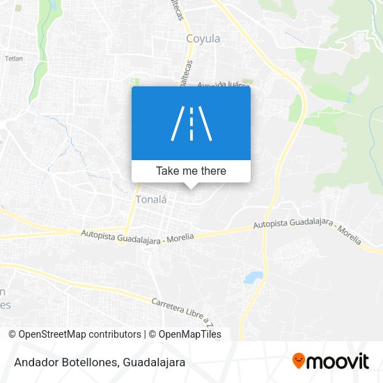 Mapa de Andador Botellones