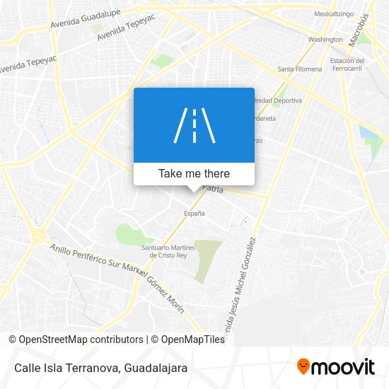 Calle Isla Terranova map