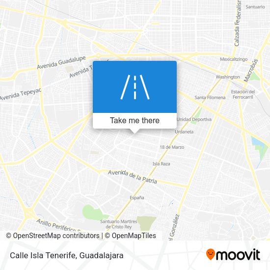 Calle Isla Tenerife map