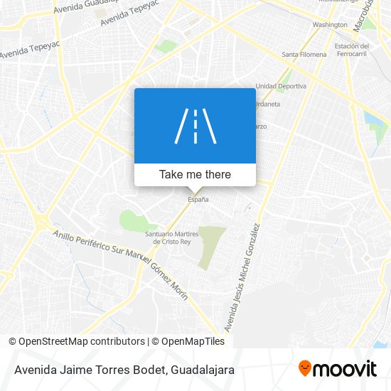 Avenida Jaime Torres Bodet map