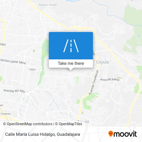 Calle María Luisa Hidalgo map