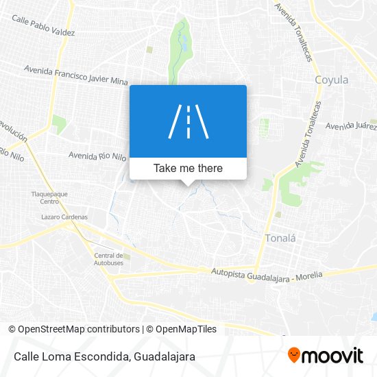Calle Loma Escondida map
