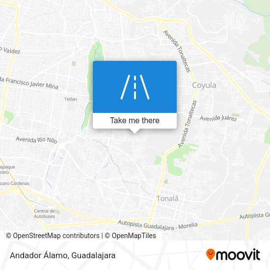 Andador Álamo map