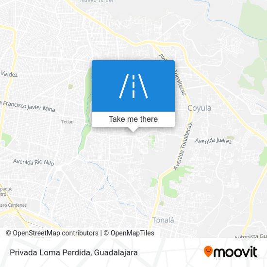 Privada Loma Perdida map