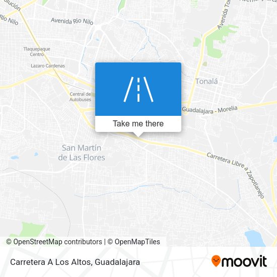 Carretera A Los Altos map