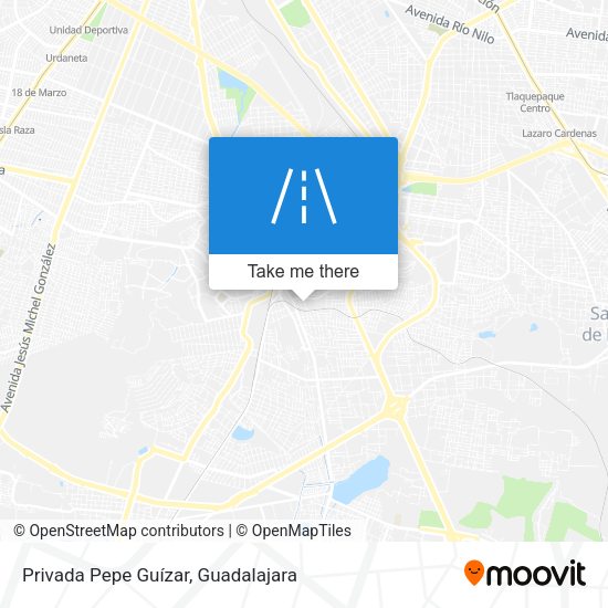 Privada Pepe Guízar map