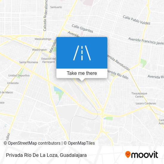 Privada Río De La Loza map