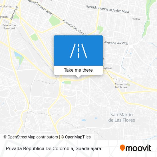 Mapa de Privada República De Colombia