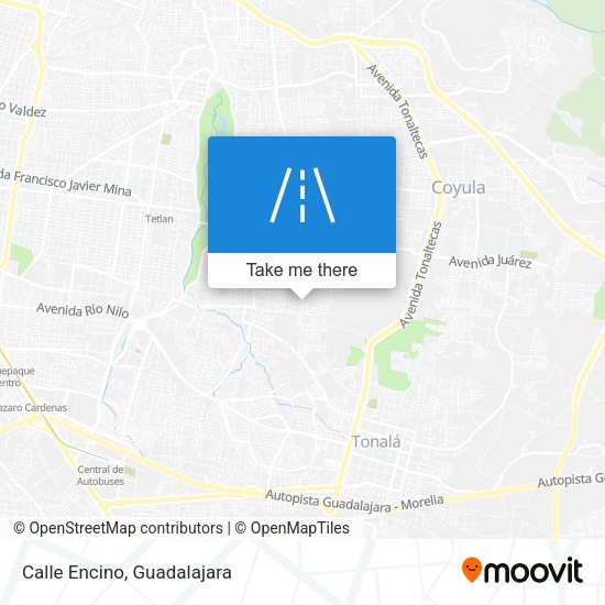 Mapa de Calle Encino