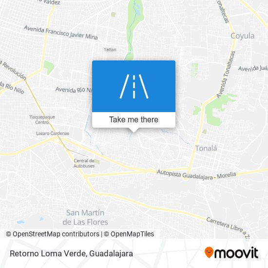 Retorno Loma Verde map