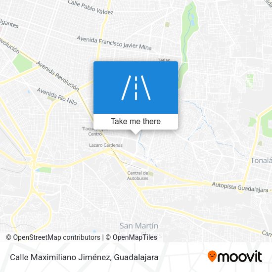 Mapa de Calle Maximiliano Jiménez