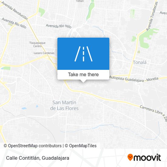 Calle Contitlán map