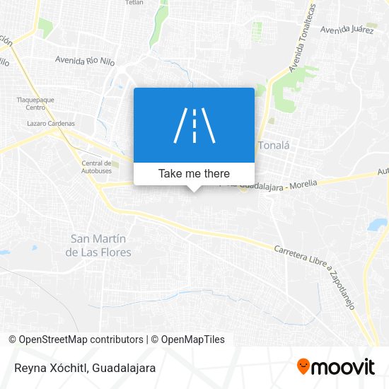 Mapa de Reyna Xóchitl