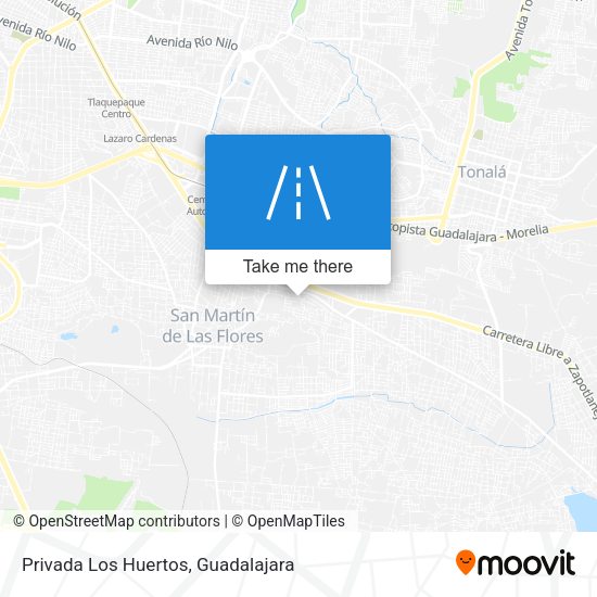 Privada Los Huertos map