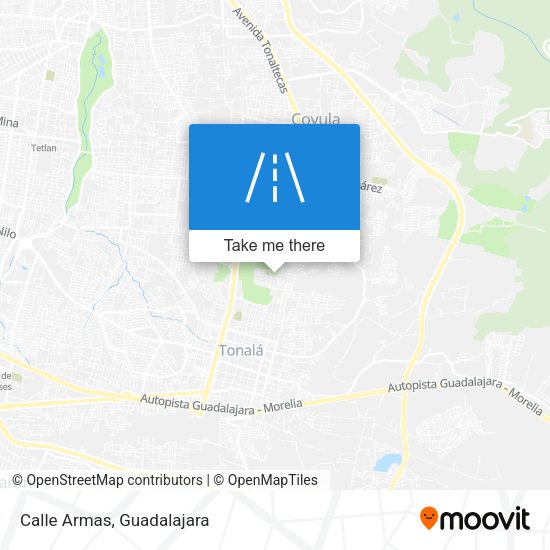 Calle Armas map