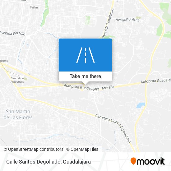 Mapa de Calle Santos Degollado