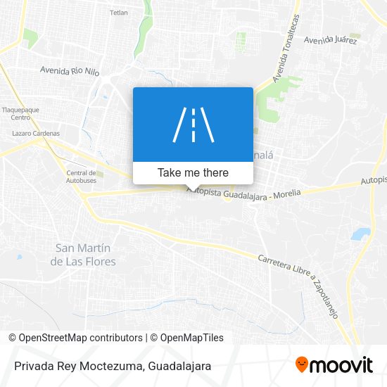Privada Rey Moctezuma map
